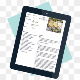 Recipe Example - Tablet Computer, HD Png Download - parchment scroll design png
