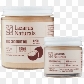 Transparent Coconut Oil Clipart - Lazarus Naturals Cbd Coconut Oil, HD Png Download - coconut oil png