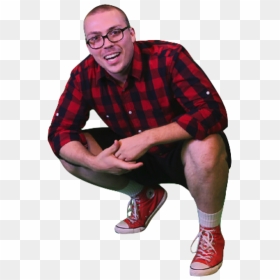 Squat Fantano - Anthony Fantano Red Flannel, HD Png Download - anthony fantano png