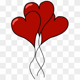 Clipart Love Heart Balloons, HD Png Download - balon png
