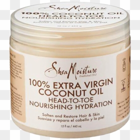 Shea Moisture Avec Huile De Ricin, HD Png Download - coconut oil png