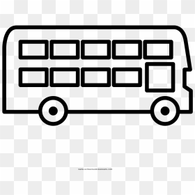 Clipart Bus Coloring Page, Picture - Double Decker Bus Coloring Pages, HD Png Download - autobus png
