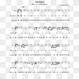 Madalyn Sheet Music Composed By Lin-manuel Miranda - Sheet Music, HD Png Download - lin manuel miranda png