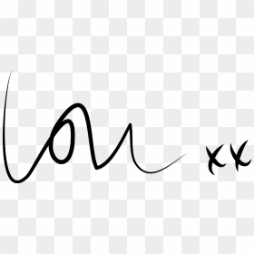 Lou Signature - Line Art, HD Png Download - fake signature png