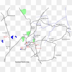 Buckland Newton Sharnhill Green Bookham Duntish Cross - Map, HD Png Download - brockhampton png