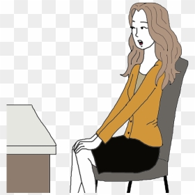Job Interview - Girl Fail Job Interview Cartoon, HD Png Download - job interview png