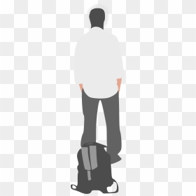 Man With His Back Turned Png , Png Download - Turned Back Transparent Background, Png Download - person back png