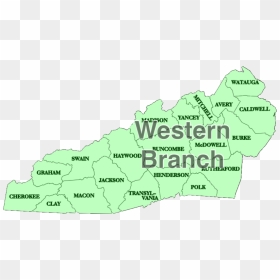 Nc County Map Shaded - Atlas, HD Png Download - western border png