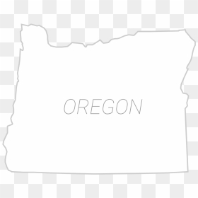 White Oregon Outline, HD Png Download - oregon state png