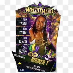 Bookert S4 19 Wrestlemania34 - Wwe Supercard Wrestlemania 34, HD Png Download - booker t png