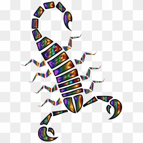 Colorful Abstract Tribal Scorpion 6 Clip Arts - Scorpion And Abstract, HD Png Download - colorful abstract png