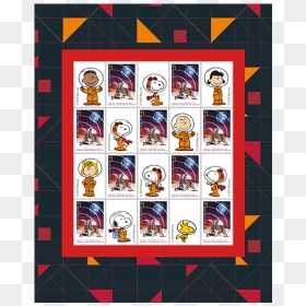 Snoopy Journey To Deep Space Stamp Pack, HD Png Download - past due stamp png