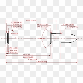 File - 450rigby02 - 450 Marlin Ammo Dimensions, HD Png Download - rigby png