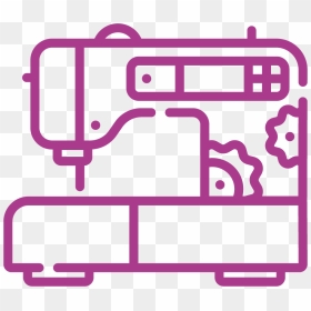 Icon Sewing Machine Pink Clipart , Png Download - Sewing Machine, Transparent Png - sewing stitches png