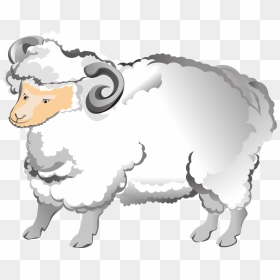 Cartoon Sheep With Horns, HD Png Download - ram horns png