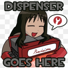 Dispenser Goes Lhere Team Fortress 2 Super Monday Night - Team Fortress 2 Anime Meme, HD Png Download - anthony fantano png