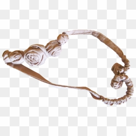 Maileg Gold Hairband With Flowers - Headband, HD Png Download - flower hair band png