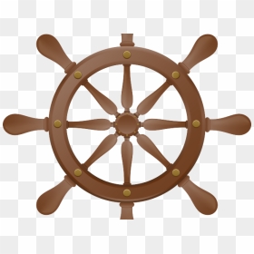 Wheel Clipart Pirate Boat - Boat Steering Wheel Vector, HD Png Download - wheel vector png