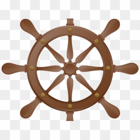Wheel Clipart Pirate Boat - Boat Steering Wheel Vector, HD Png Download - wheel vector png