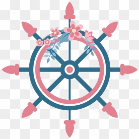 Ships Wheel Rudder Steering Wheel - Clip Art Nautical, HD Png Download - wheel vector png