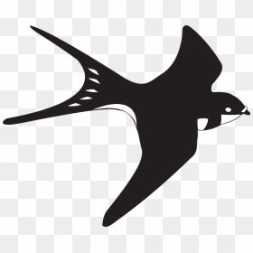 Bird Clipart Black And White, HD Png Download - white birds flying png