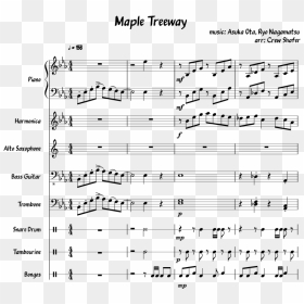 Maple Treeway Png - Sheet Music, Transparent Png - mario kart wii png
