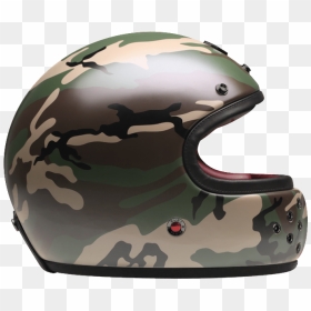 Full Face Camouflage Side - Camouflage Full Face Helmet, HD Png Download - side face png