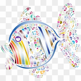Abstract Colorful Fish 5 Clip Arts - Clip Art, HD Png Download - colorful abstract png