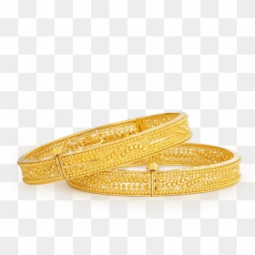 21294 22ct Gold Jali Bangles - Belt, HD Png Download - bangles images png