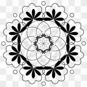 Table Cloth Design Drawing, HD Png Download - round floral png