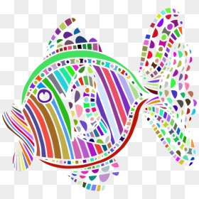 Line Art,line,fish - Png Fishes Abstract, Transparent Png - colorful abstract png