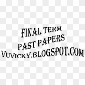 Cs101 Past Papers Final Term, HD Png Download - old papers png