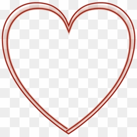 Borde De Corazon Png, Transparent Png - heart photo frame png
