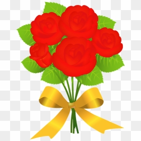 Rose Flower Bouquet Clipart - Garden Roses, HD Png Download - rose flower bouquet png