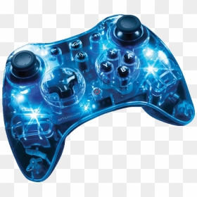 On Aime Pdp Manette Sans Fil Afterglow Pro Wii U Bleu - Afterglow Nintendo Switch Controller, HD Png Download - wii controller png