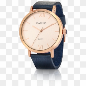 Merida By Isadora Rose Dial Navy Leather Strap Watch - Analog Watch, HD Png Download - watch dial png