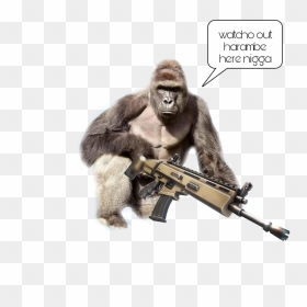 Transparent Harambe Png, Png Download - harambe.png