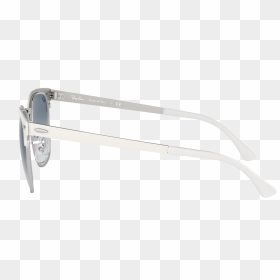 Sunglasses Ray Ban Clubmaster Metal White Rb3716 9088/3f - Darkness, HD Png Download - ray ban logo white png