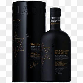 Bruichladdich Black Art 23 Years Old Unpeated Edition - Glass Bottle, HD Png Download - bottle service png