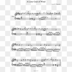 Take On Me Acoustic Sheet Music, HD Png Download - wind gust png