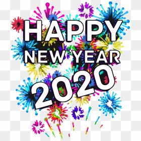Transparent New-year Text Font Line For Happy New Year - Happy New Year 2020 Png, Png Download - happy new year font png