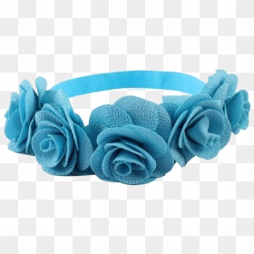 Blue Headband Kids, HD Png Download - flower hair band png