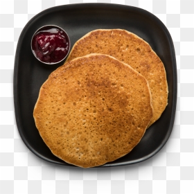 Almond Butter Maple Pancakes With Berry Compote - Pancake Top View Png, Transparent Png - dosa images png
