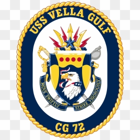 Uss Vella Gulf Cg-72 Crest - Uss Vella Gulf Seal, HD Png Download - ela png