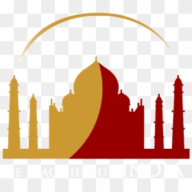 Taj Mahal Silhouette, HD Png Download - indian garland png