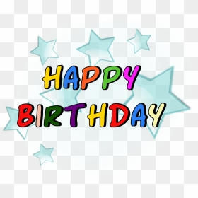 Birthday Star Png, Transparent Png - vhv