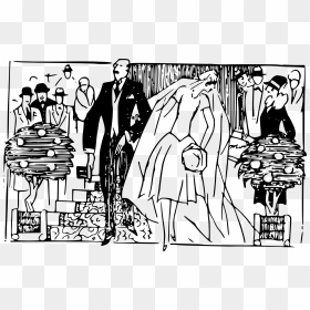 Newly Married Clip Arts - Cartoon, HD Png Download - saree png vector