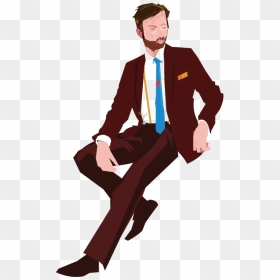 Tailor Shirt Clip Art Men Transprent Png Transparent - Man In Suit Illustration Png, Png Download - men in suit png