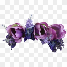 Purple Flower Crown Png, Transparent Png - flowers buke png