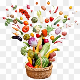 Food Security, HD Png Download - fruits and vegetables basket png